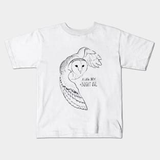 A night owl - white Kids T-Shirt